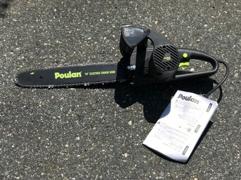 Never Used - BRAND NEW Poulan 14' Electric Chain Saw With Manual - $119 Retail Price - Brand New Chainsaw