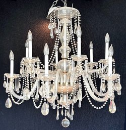 A Stunning Vintage Ballroom Chandelier, C. 1940's, Possibly Baccarat