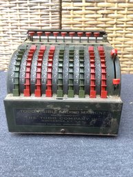 VINTAGE TODD VISIBLE ADDING MACHINE #632