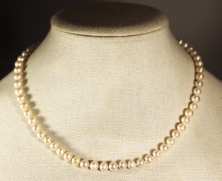 Genuine Cultured Pearl Necklace 18' Long