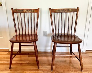 Pair Of Vintage Compatible Hitchcock Side Chairs