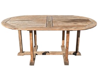 A Teak Dining Table By Outdoor Classics