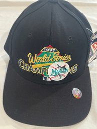 1997 World Series Champions Marlins Clubhouse Cap.    Brand New Never Worn.