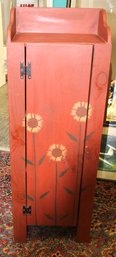Pennsylvania Dutch Style Painted Antique Sunflower Jelly Cabinet 9/95