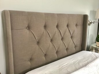 Queen Size Upholstered Tufted Bed And Frame