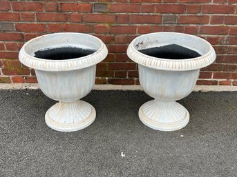 Pair Of Plastic Planters