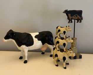 Vintage Cast Iron Cow Collection