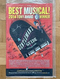 A Signed Broadway Poster 'A Gentleman's Guide To Love And Murder'