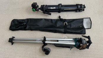 Slik Universal U-212 And Bogen Tripods With Case