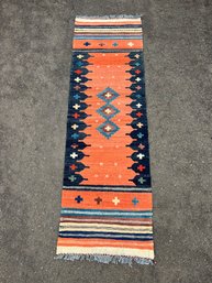 Kilim Style Runner Rug 73' X 23'