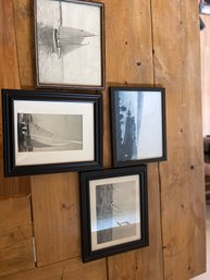 4 Framed Boat Photos