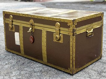 A Vintage Travel Trunk With Posters, Design Supplies And More - A Grab Bag!