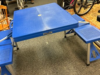 4 Seater Folding Picnic Table And Seats