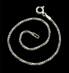 Vintage Italian Sterling Silver Chain Linked Bracelet