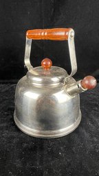 Vintage Wood And Steel Tea Kettle