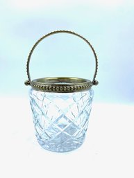 Vintage Cut Crystal Ice Bucket