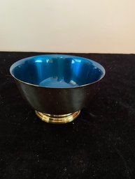 Blue Wallace Silver Bowl