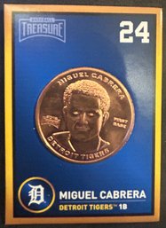 2018 Baseball Treasure Miguel Cabrera Coin Card - K