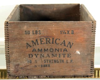 Antique Amerian Cyanamid & Chemical Corp. Dynamite Wooden Crate