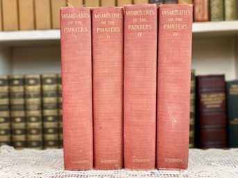 Rare Antique Full Set Of Vasari's Lives Of The Painters, 1896. Numbered 328/500