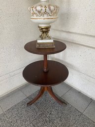 Vintage 2 Tier Mahogany Tea Table