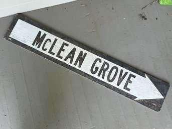 Barn Find! An Awesome Vintage Sign: McLean Grove #2