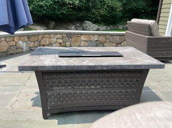 Agio Outdoor Patio Table With Propane Firepit