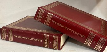 Pair Of Early 80's World Book Dictionaries