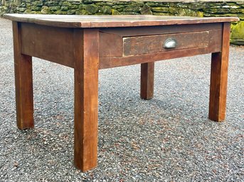 A 19th Century French Country Walnut Coffee Table