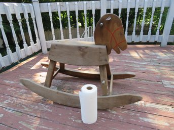 Large Kids Ride On Wood Rocker Horse