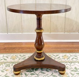 A Parcel Gilt Mahogany Occasional Table By Morganton's Tidewater Collection