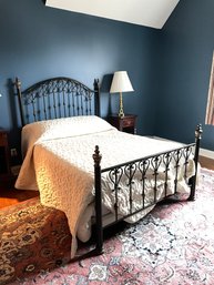 Vintage Style Metal Frame Full Size Bed  Bed, Mattress And Everything That Comes With It.