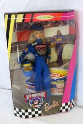 1998 Collector's Edition 50th Anniversary Nascar Barbie - NRFB - A Rare Find