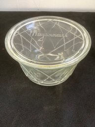 Vintage Glass Mayonnaise Jar