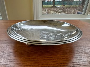 Vintage Wm Rogers Silverplate Footed Serving Dish