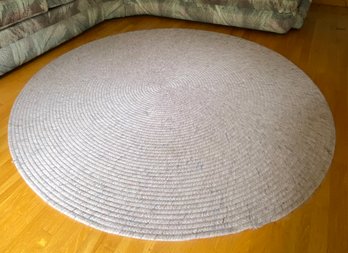 Round Flat Weave Rug