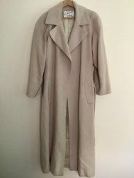 WOMENS 100 PERCENT CASHMERE TELEURETTE TRENCH COAT