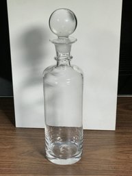 Wonderful Brand New SIMON PEARCE Decanter - Tall And Slender Design - Perfect Condition - Clover SP Mark
