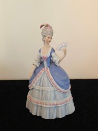 Lenox Figure 'Governor's Garden Party' Hand Painted Porcelain Woman With Fan