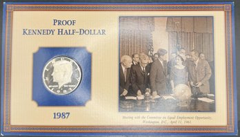 1987-S Proof Kennedy Half Dollar