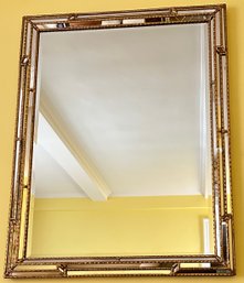 Large Vintage Ornate Gilded Beveled Mirror