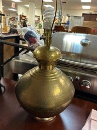 Hammered Brass Lamp