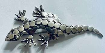 CUTE STERLING SILVER LIZARD BROOCH