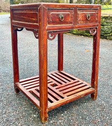 A Late Qing Dynasty Beech Wood Tea Table