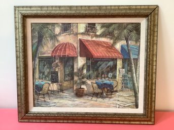 South Beach Bar And Lounge Landscape Framed Print