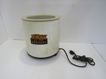 Rare VINTAGE NAXON  Boston Beanery Crock Pot Slow Cooker Grate Graphics