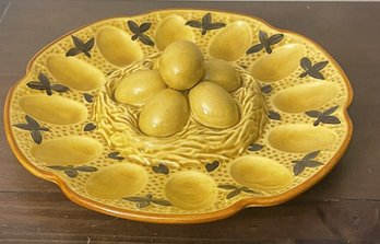 Ceramic 12' Deviled Egg Serving Dish