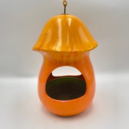 Vintage Japanese Ceramic Hanging Toadstool Planter