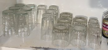 18 Clear Juice, Rocks And Tumbler Glasses