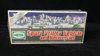 2004 Hess Toy Truck Sport Utility Vehicle And Motorcycles